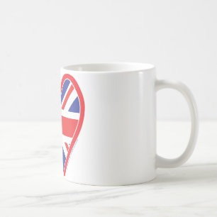 Caneca De Café Union Jack Royal Heart