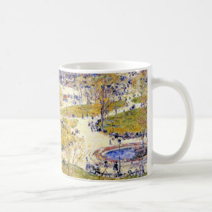 Caneca De Café Union Square em Primavera por Frederick Childe Has