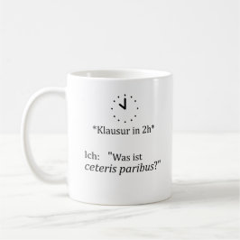 Caneca De Café Unispruch "ceteris paribus" Geschenk, Studenten