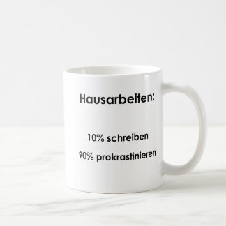 Caneca De Café Unispruch "Hausarbeiten" Geschenk, Studenten