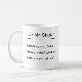 Caneca De Café Unispruch "Ich bin Student" Geschenk, Studenten