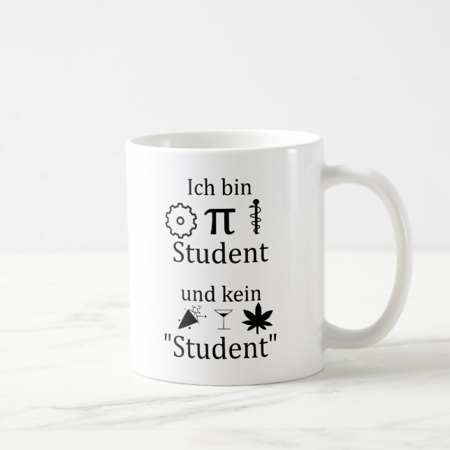 Caneca De Café Unispruch "MINT Student" Geschenk, Studenten (Direita)