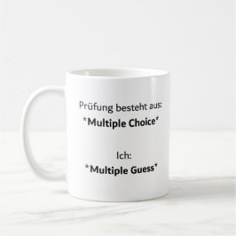 Caneca De Café Unispruch "multiple guess" Geschenk,  Studenten