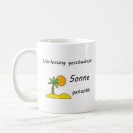 Caneca De Café Unispruch "Strandpflicht" Geschenk, Studenten
