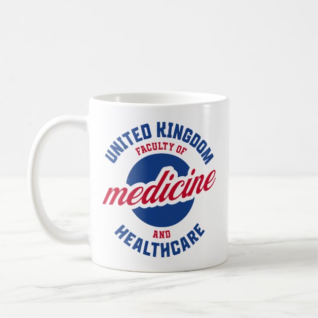 Caneca De Café United Kingdom Faculty Of Medicine And Healthcare (Esquerda)