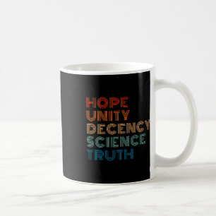 Caneca De Café Unity Decency Science Truth