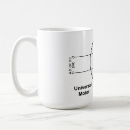 Caneca De Café Universal Motor Diagram on Coffee Mug