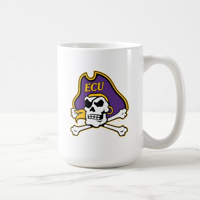 Caneca De Café Universidade da Carolina do Leste | Piratas ECU (Direita)