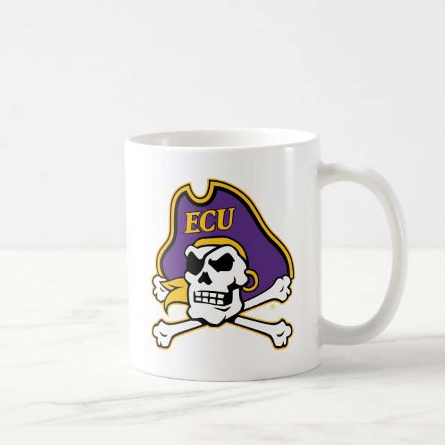 Caneca De Café Universidade da Carolina do Leste | Piratas ECU (Direita)