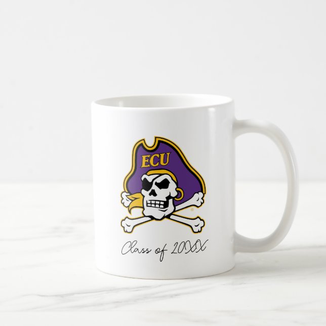 Caneca De Café Universidade da Carolina do Leste | Piratas ECU (Direita)