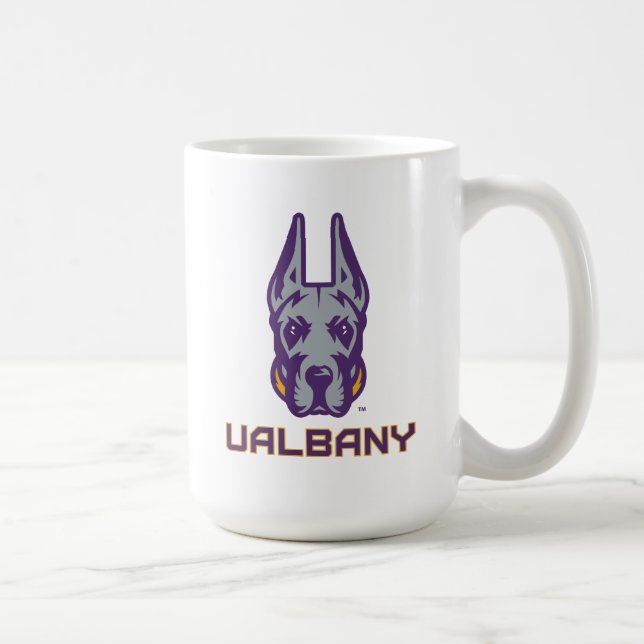 Caneca De Café Universidade de Albany Great Danes (Direita)