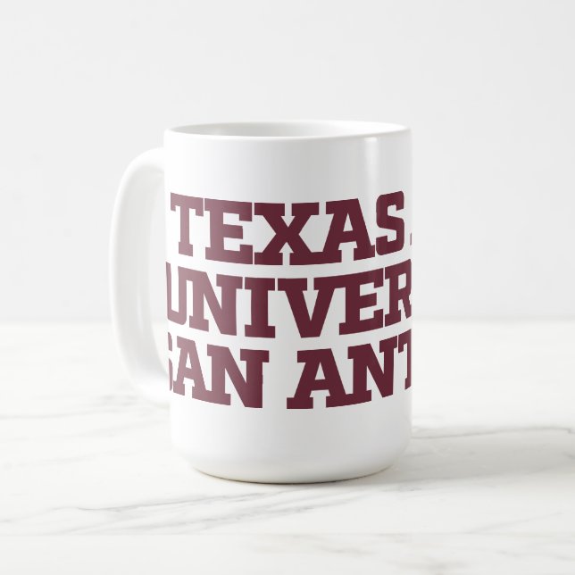 Caneca De Café Universidade do Texas A&M - San Antonio (Frente Esquerda)
