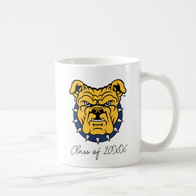 Caneca De Café Universidade Estadual da NCA&T | Rosto de Buldogue (Direita)