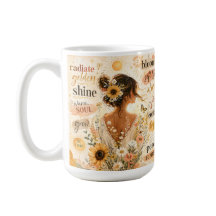 Uplifting floral affirmation watercolor artwork 