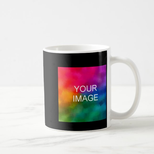 Caneca De Café Upload Photo Add Text Template Kids Girls  (Direita)