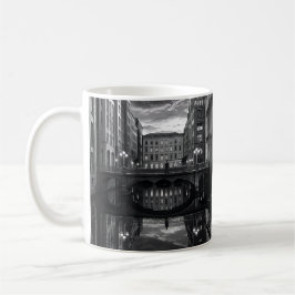 Caneca De Café Urban Bridge Reflection Calm
