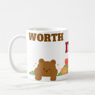 Caneca De Café Urbano Urso Bonito Gráfico