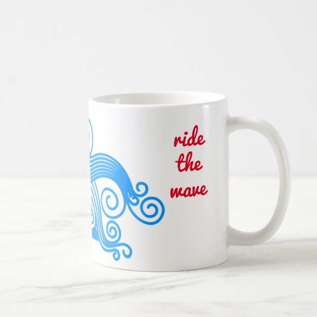 Caneca De Café Urge Surfing Ride The Wave (Direita)