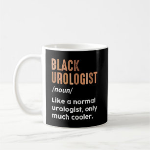 Caneca De Café Urologista Negro Definição Urologista Engraçada Mé