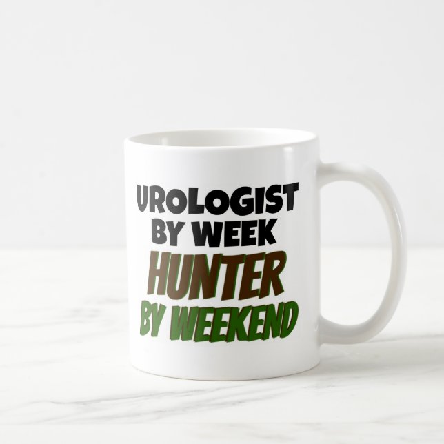 Caneca De Café Urologista por Semana Hunter no Fim de Semana (Direita)