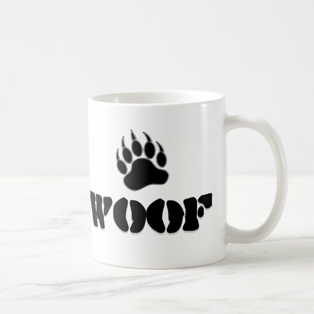 Caneca De Café Ursa Orgulho Gay Urso Pata WOOF (Direita)