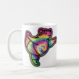 Caneca De Café Ursinho Bailarina Tie Dye: Gracioso e Colorido