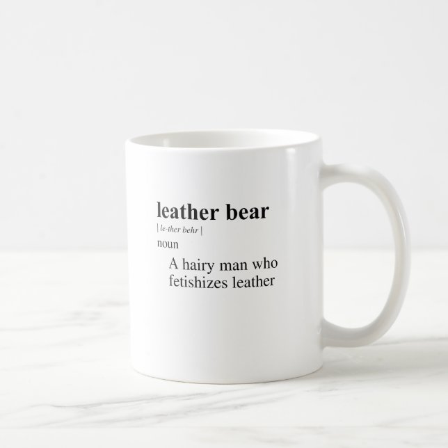 CANECA DE CAFÉ URSINHO DE COURO (Direita)
