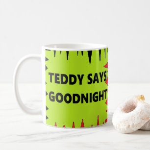 Caneca De Café Ursinho do urso Teddybear diz boa noite diversão c