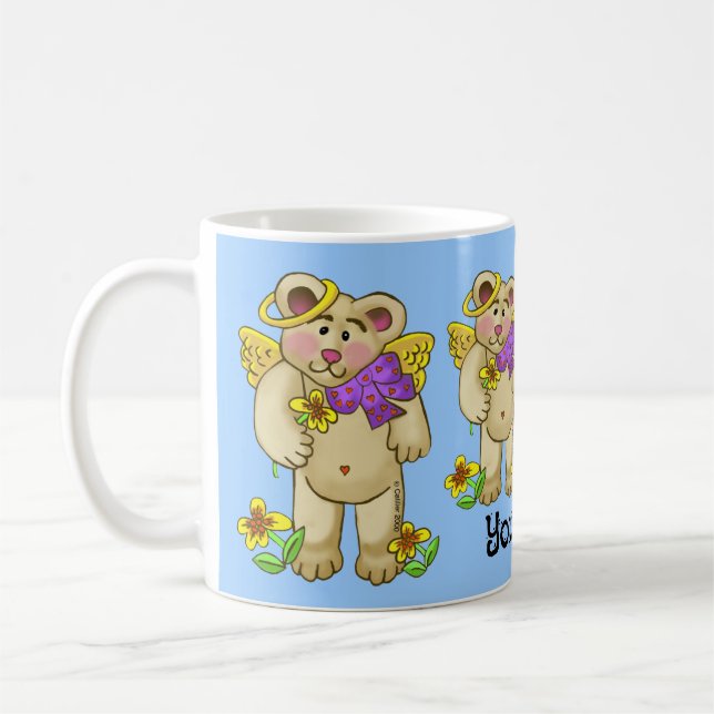 Caneca De Café Urso Anjo do Amor (Esquerda)