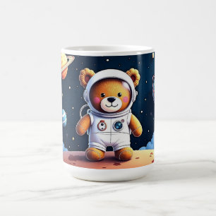 Caneca De Café Urso Astronauta Abraço Cósmico