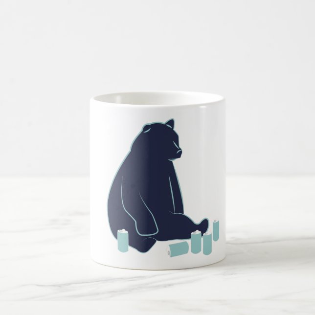 Caneca De Café Urso bêbedo (Centro)