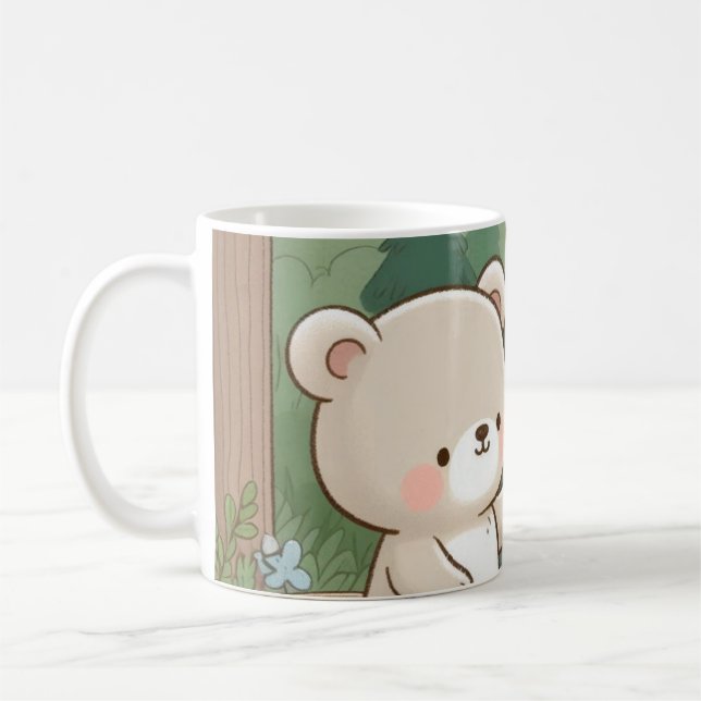 Caneca De Café Urso Bonito (Esquerda)