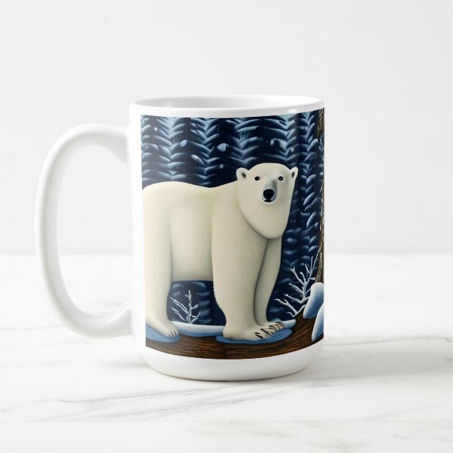 Caneca De Café Urso Branco excelente Do Norte (Esquerda)
