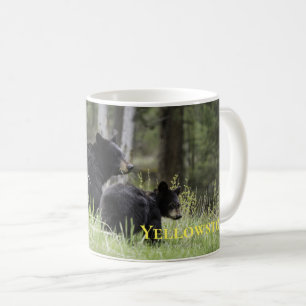 Caneca De Café Urso Caneca-Preto de Yellowstone