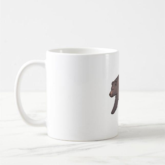 Caneca De Café Urso cinzento Magia (Esquerda)