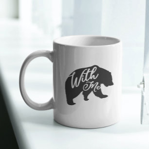 Caneca De Café Urso com a Piada do Pai de Pun Engraçado
