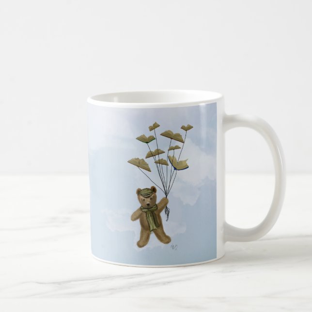 Caneca De Café Urso com Borboletas de Livro 3 (Direita)
