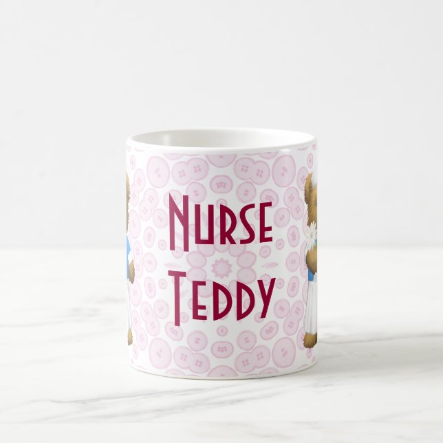 Caneca De Café Urso da enfermeira - urso de ursinho (Centro)