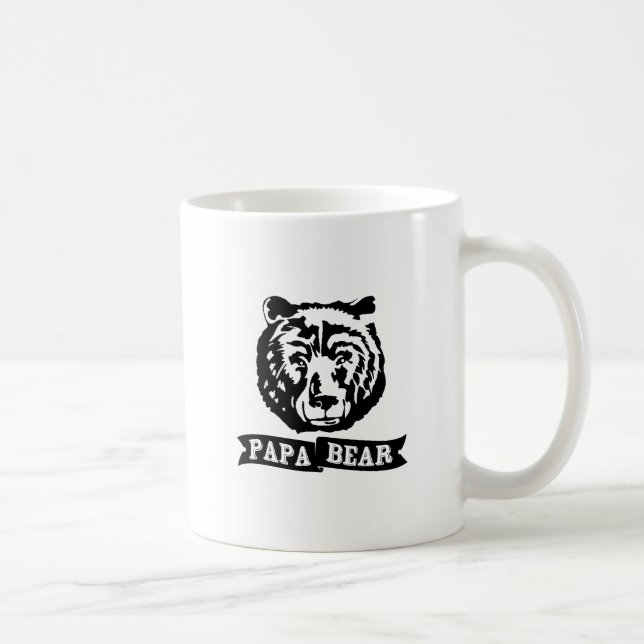 Caneca De Café Urso da papá (Direita)