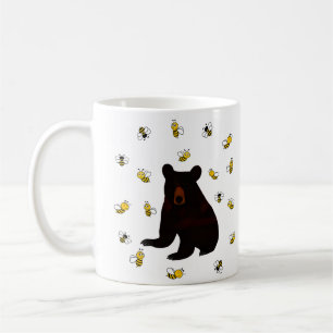 Caneca De Café Urso de Abelhas de Mel Pequeno