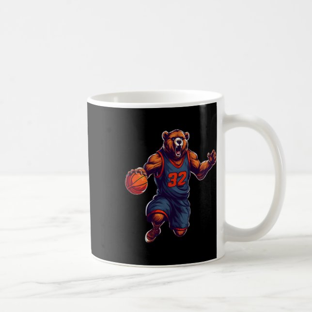 Caneca De Café Urso de Basquete 1 (Direita)