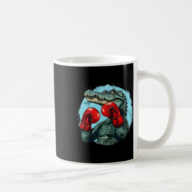 Caneca De Café Urso de Boxe Com Luvas de Boxe Kickboxing Engraçad (Direita)
