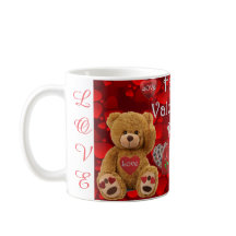 Urso de coração fofo do dia dos namorados
