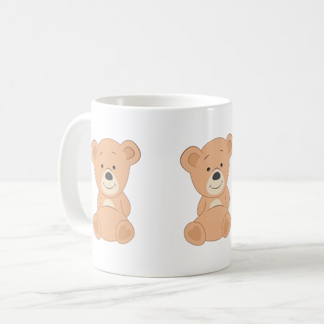 Caneca De Café Urso de Corda (Frente Esquerda)