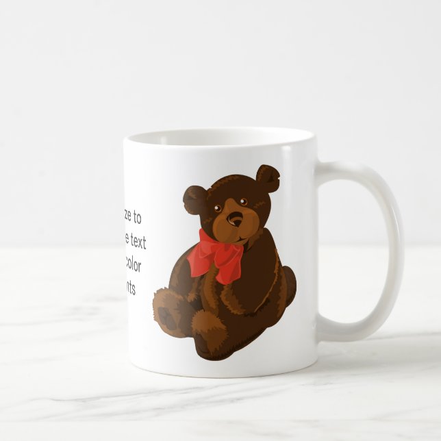 Caneca De Café Urso de desenho animado bonito (Direita)