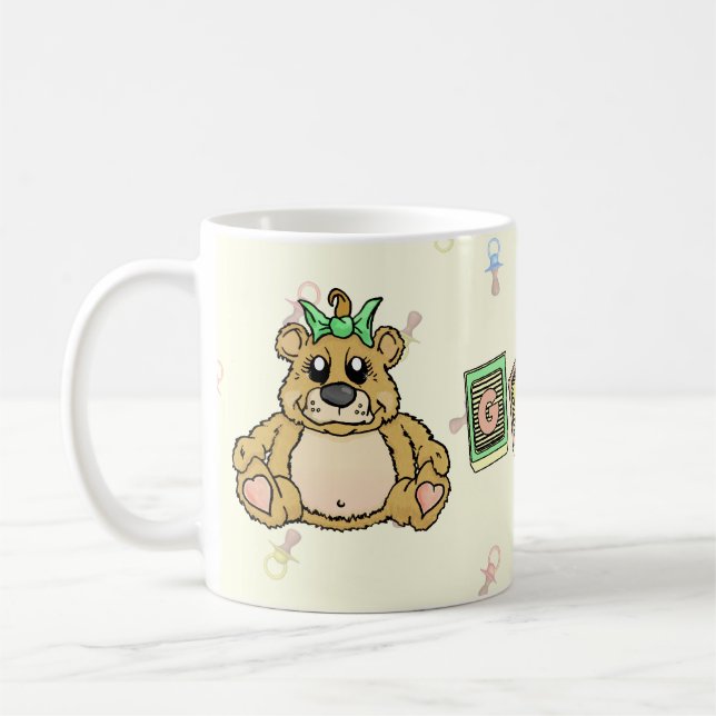Caneca De Café Urso de Emma do ~ da avó (Esquerda)