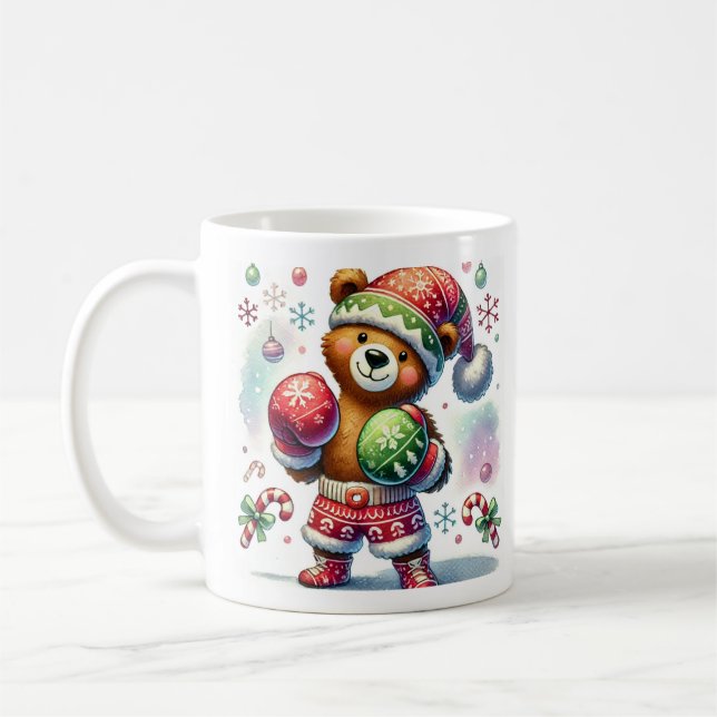 Caneca De Café Urso de Feriado de Boxas-Sombra (Esquerda)