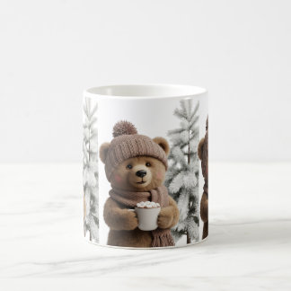 Caneca De Café Urso de Inverno Aconchegante - Amante de Cacau Doc