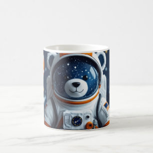 Caneca De Café Urso de pelúcia astronauta estrelado