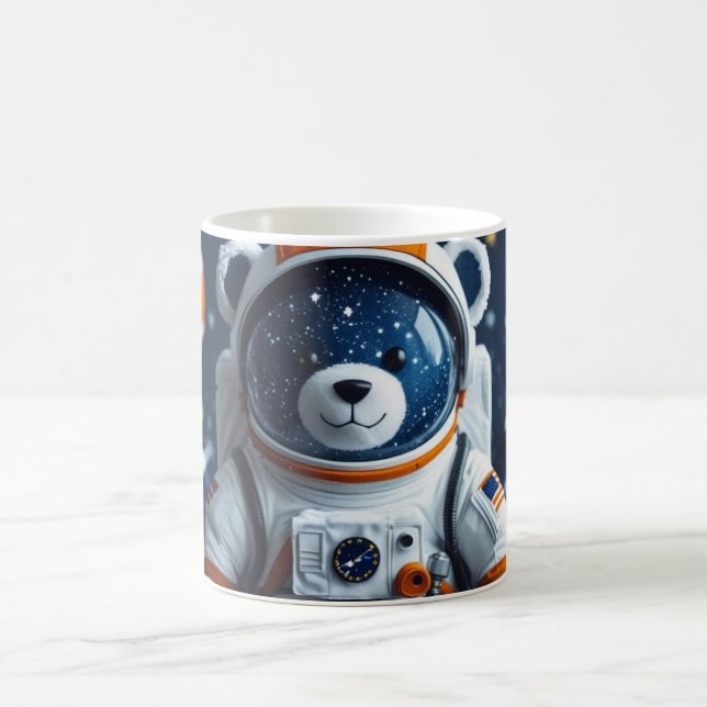 Caneca De Café Urso de pelúcia astronauta estrelado (Centro)